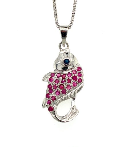 Ruby Pendant in 925 Sterling Silver | Save 33% - Rajasthan Living