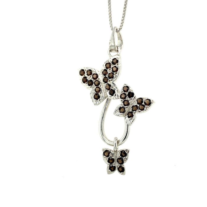 Smoky Topaz Pendant in 925 Sterling Silver | Save 33% - Rajasthan Living 5