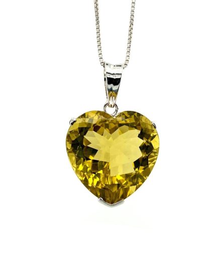 Lemon Topaz Pendant in 925 Sterling Silver | Save 33% - Rajasthan Living 5