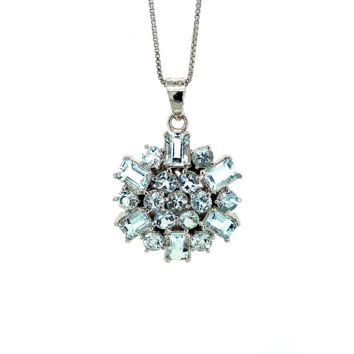 Aquamarine Pendant in 925 Sterling Silver | Save 33% - Rajasthan Living 5