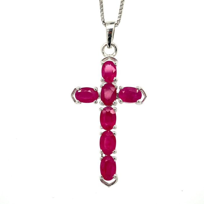 Ruby Pendant in 925 Sterling Silver | Save 33% - Rajasthan Living 5