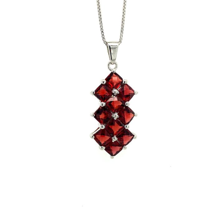 Garnet Pendant in 925 Sterling Silver | Save 33% - Rajasthan Living 5