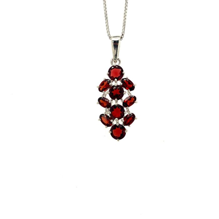 Garnet Pendant in 925 Sterling Silver | Save 33% - Rajasthan Living 5