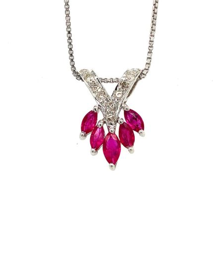 Ruby Pendant in 925 Sterling Silver | Save 33% - Rajasthan Living