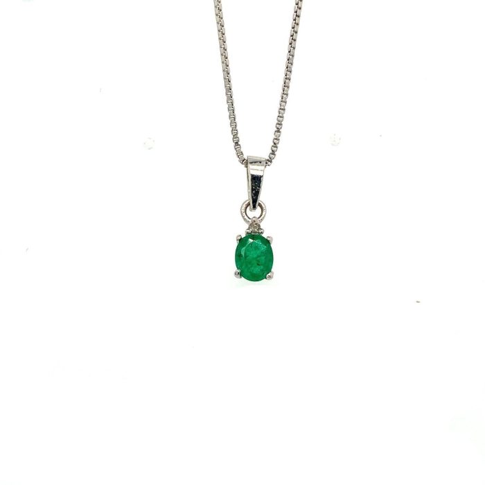 Emerald Pendant  in 925 Sterling Silver | Save 33% - Rajasthan Living 5