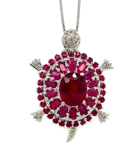 Ruby Pendant in 925 Sterling Silver | Save 33% - Rajasthan Living 5