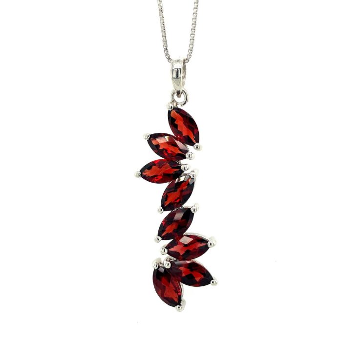 Garnet Pendant in 925 Sterling Silver | Save 33% - Rajasthan Living 5