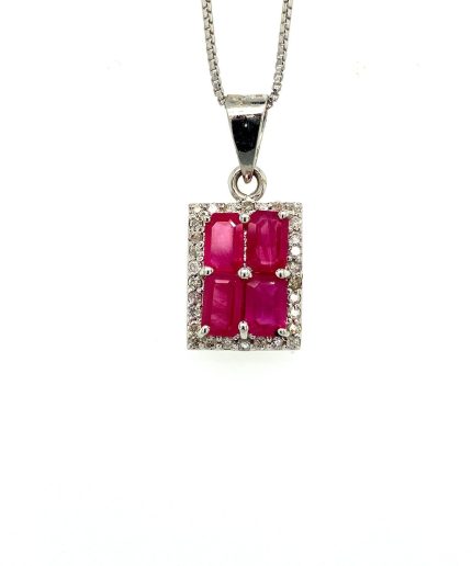 Ruby Pendant in 925 Sterling Silver | Save 33% - Rajasthan Living 5