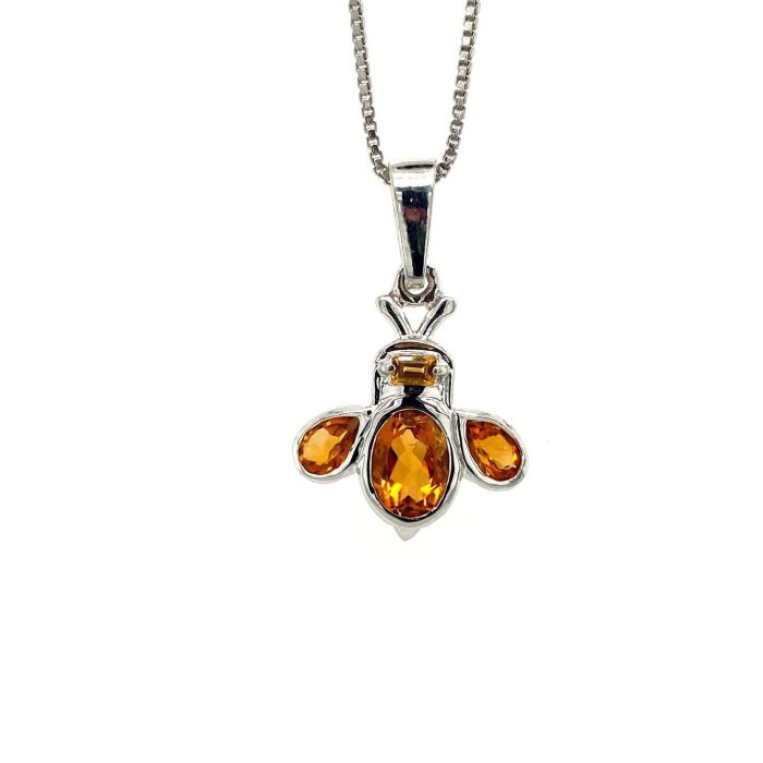 Citrine Pendant in 925 Sterling Silver | Save 33% - Rajasthan Living 5