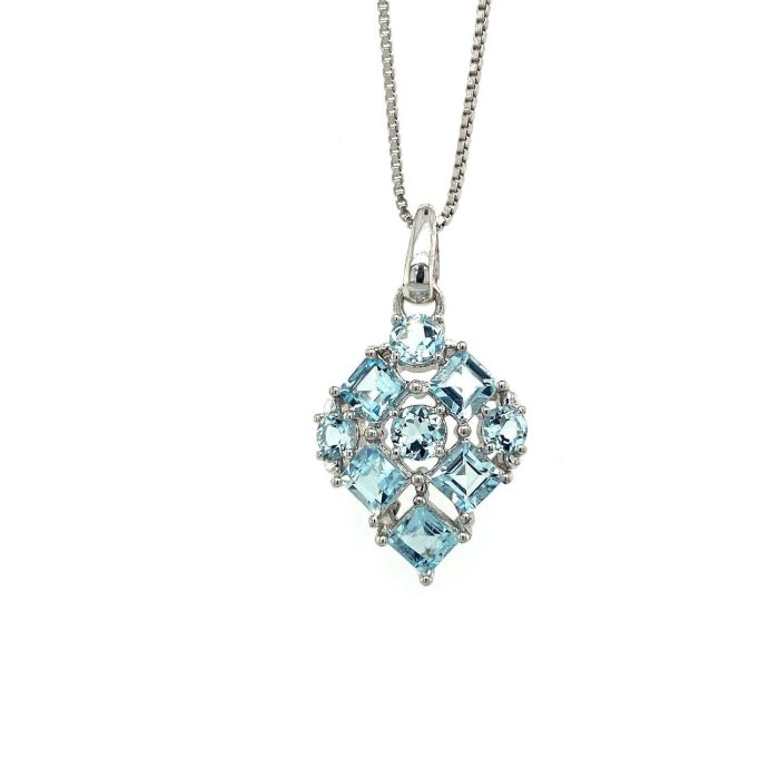 Aquamarine Pendant in 925 Sterling Silver | Save 33% - Rajasthan Living 5