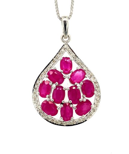 Ruby Pendant in 925 Sterling Silver | Save 33% - Rajasthan Living 5