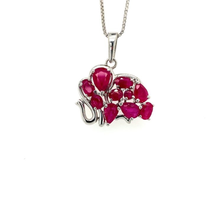 Ruby Pendant in 925 Sterling Silver | Save 33% - Rajasthan Living 5