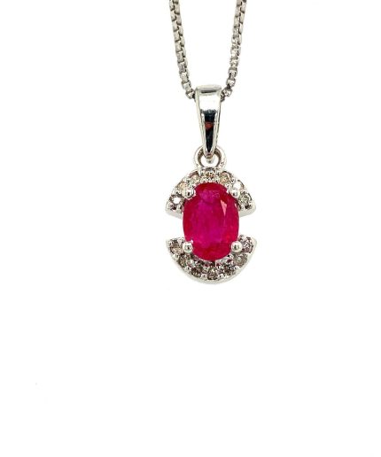 Ruby Pendant in 925 Sterling Silver | Save 33% - Rajasthan Living