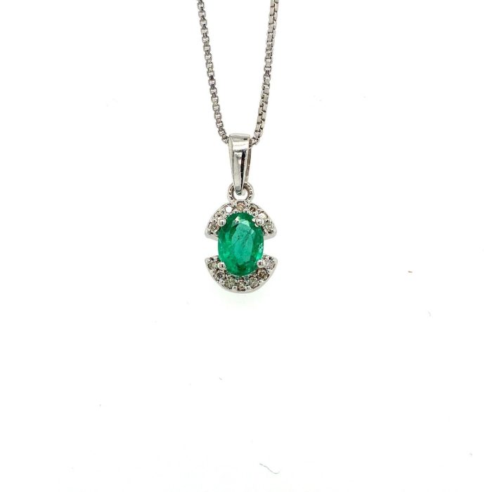 Emerald Pendant  in 925 Sterling Silver | Save 33% - Rajasthan Living 5