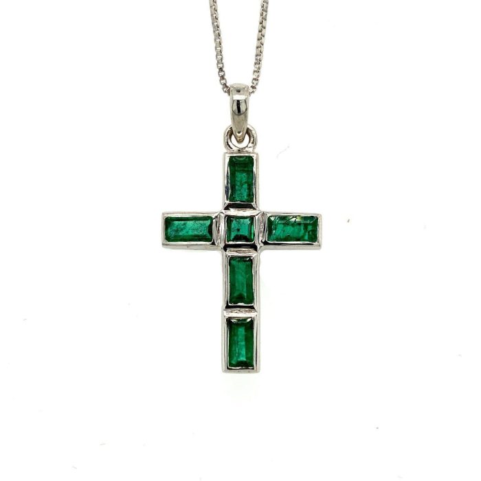 Emerald Pendant  in 925 Sterling Silver | Save 33% - Rajasthan Living 5