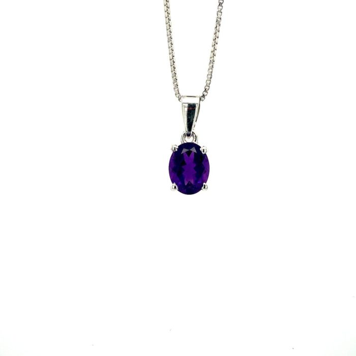 Amethyst Pendant in 925 Sterling Silver | Save 33% - Rajasthan Living 5