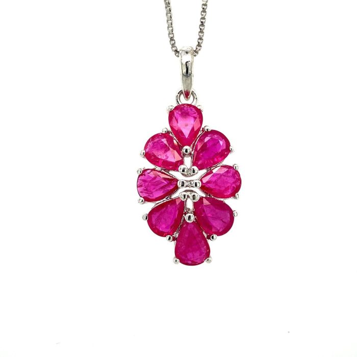 Ruby Pendant in 925 Sterling Silver | Save 33% - Rajasthan Living 5