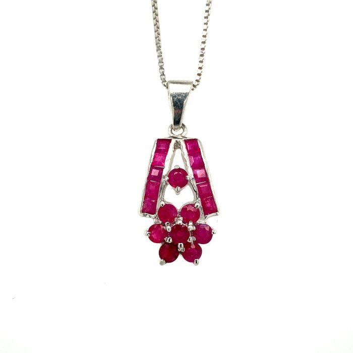 Ruby Pendant in 925 Sterling Silver | Save 33% - Rajasthan Living 5