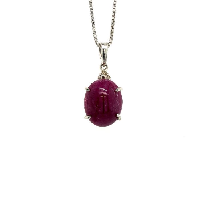 Ruby Pendant in 925 Sterling Silver | Save 33% - Rajasthan Living 5