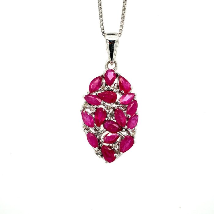 Ruby Pendant in 925 Sterling Silver | Save 33% - Rajasthan Living 5