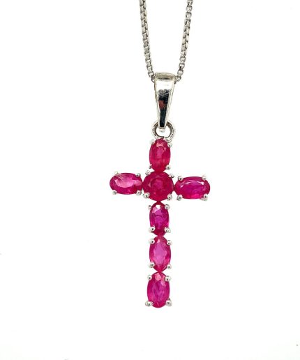 Ruby Pendant in 925 Sterling Silver | Save 33% - Rajasthan Living