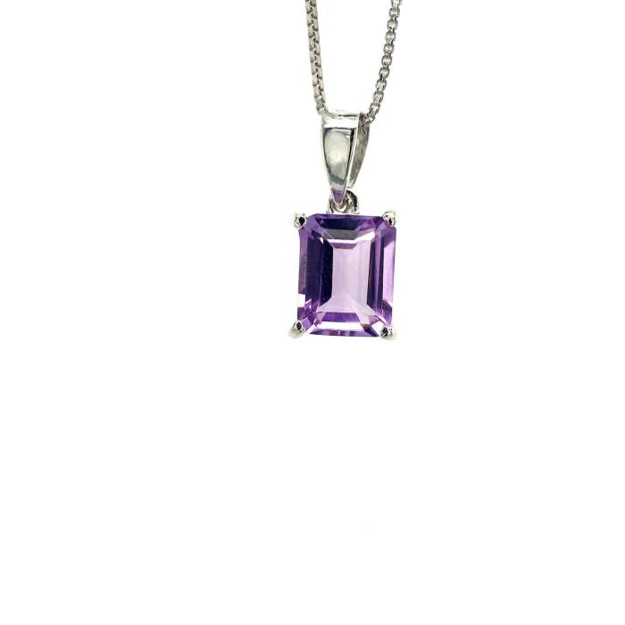 Amethyst Pendant in 925 Sterling Silver | Save 33% - Rajasthan Living 5