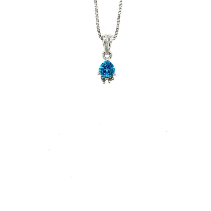 Blue Topaz Pendant in 925 Sterling Silver | Save 33% - Rajasthan Living 5