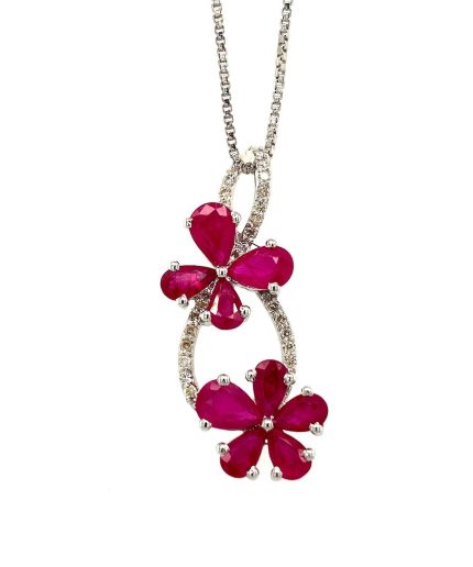 Ruby Pendant in 925 Sterling Silver | Save 33% - Rajasthan Living