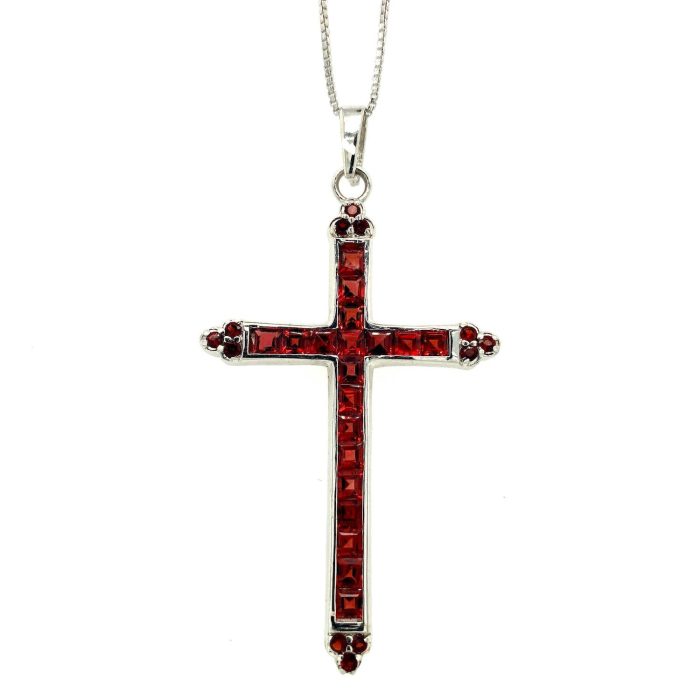 Garnet Pendant in 925 Sterling Silver | Save 33% - Rajasthan Living 5