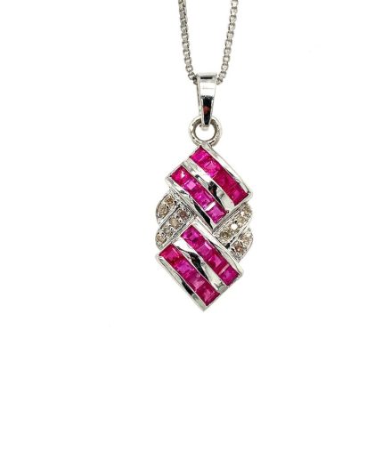 Ruby Pendant in 925 Sterling Silver | Save 33% - Rajasthan Living