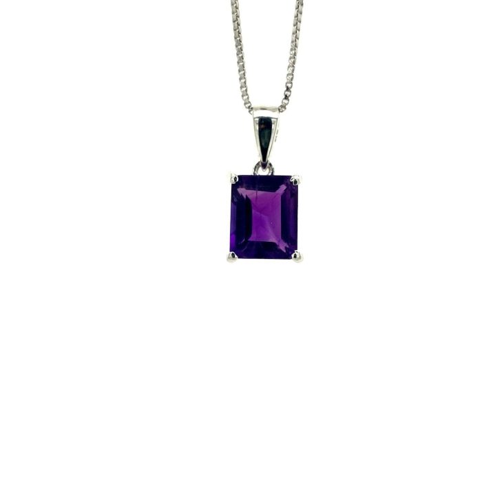 Amethyst Pendant in 925 Sterling Silver | Save 33% - Rajasthan Living 5