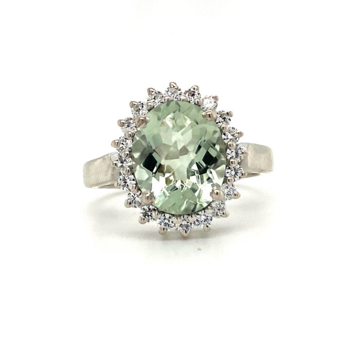 Green Amethyst Ring in 925 Sterling Silver | Save 33% - Rajasthan Living 5