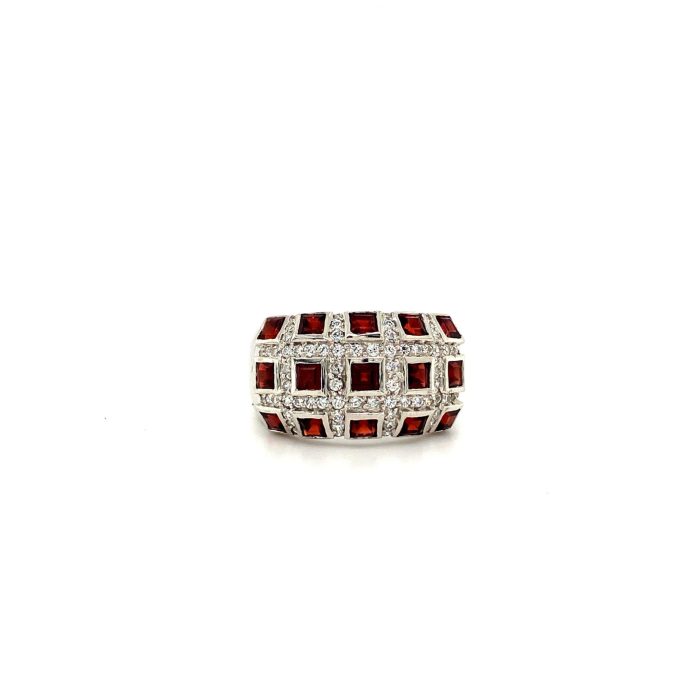 Garnet Ring in 925 Sterling Silver | Save 33% - Rajasthan Living 5