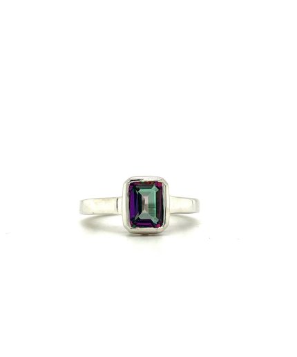 Mystic Topaz Ring in 925 Sterling Silver | Save 33% - Rajasthan Living