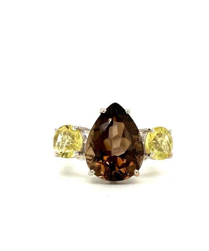 Lemon Topaz Ring in 925 Sterling Silver | Save 33% - Rajasthan Living