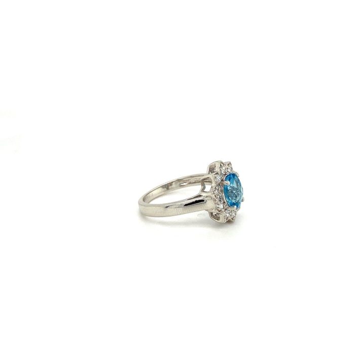 Blue Topaz Ring in 925 Sterling Silver | Save 33% - Rajasthan Living 6