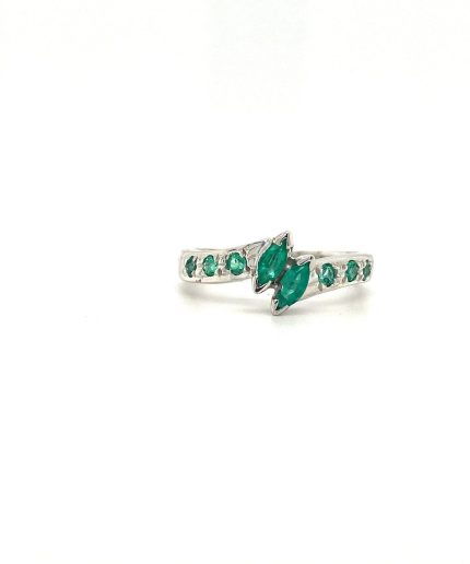 Emerald Ring in 925 Sterling Silver | Save 33% - Rajasthan Living