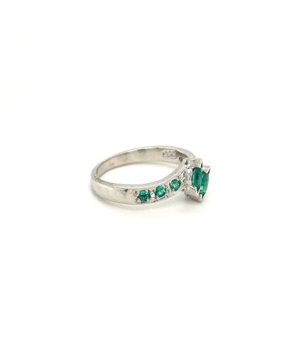 Emerald Ring in 925 Sterling Silver | Save 33% - Rajasthan Living 3