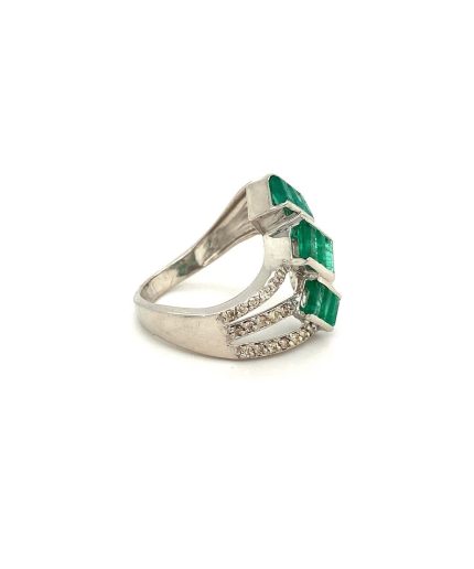 Emerald Ring in 925 Sterling Silver | Save 33% - Rajasthan Living 3