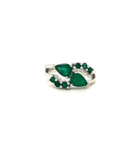 Emerald Ring in 925 Sterling Silver | Save 33% - Rajasthan Living