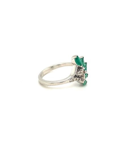 Emerald Ring in 925 Sterling Silver | Save 33% - Rajasthan Living 3