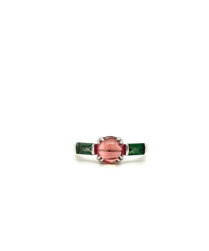 Multi Tourmaline Ring in 925 Sterling Silver | Save 33% - Rajasthan Living