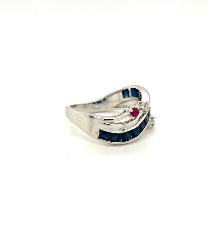 Sapphire Ring in 925 Sterling Silver | Save 33% - Rajasthan Living 3