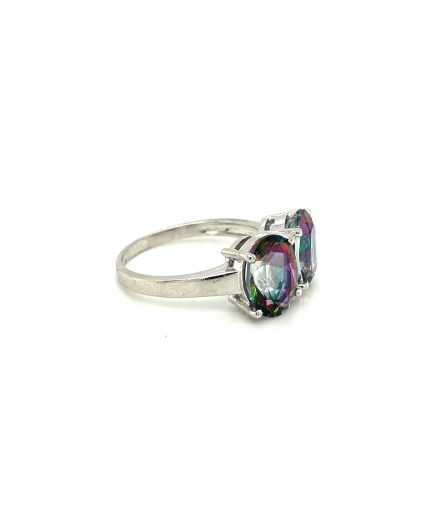 Mystic Topaz Ring in 925 Sterling Silver | Save 33% - Rajasthan Living 3