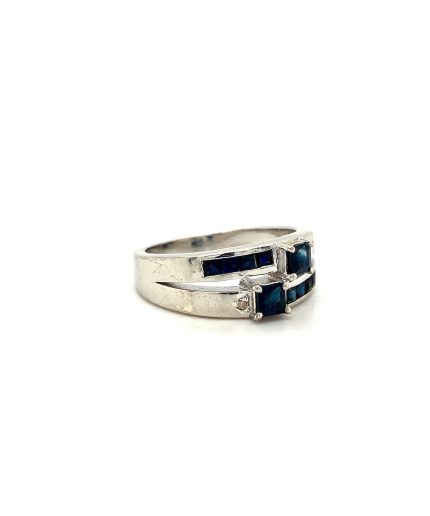 Sapphire Ring in 925 Sterling Silver | Save 33% - Rajasthan Living 3