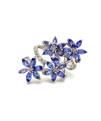 Tanzanite Ring in 925 Sterling Silver | Save 33% - Rajasthan Living