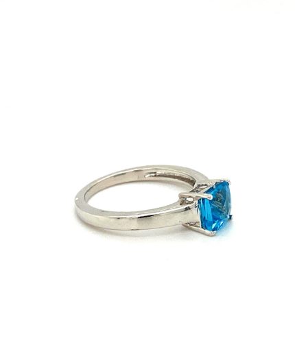 Blue Topaz Ring in 925 Sterling Silver | Save 33% - Rajasthan Living 7