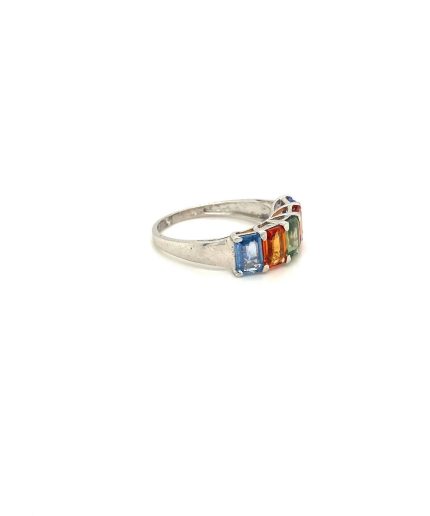 Multi Sapphire Ring in 925 Sterling Silver | Save 33% - Rajasthan Living 3