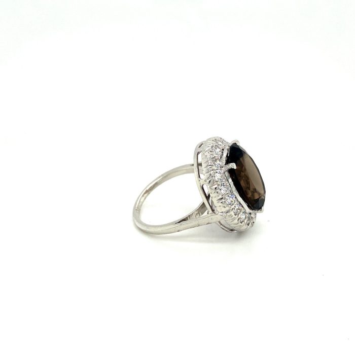 Smoky Topaz Ring in 925 Sterling Silver | Save 33% - Rajasthan Living 6