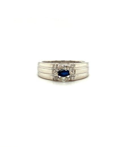 Sapphire Ring in 925 Sterling Silver | Save 33% - Rajasthan Living